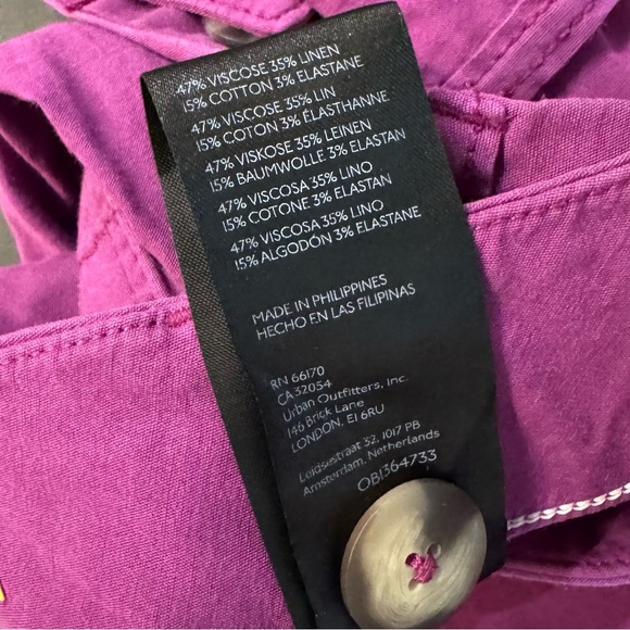 Anthropologie Maeve | The Colette Cropped Wide-Leg Pants in Purple ~ US 29 - Picture 7 of 7